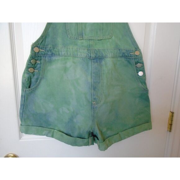 Tie Dyed bib overall cuffed shorts size 32X3 - Picture 3 of 5